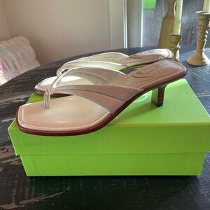 Sam Edelman, ivory Daphne, leather sandal, sz 8, NWT